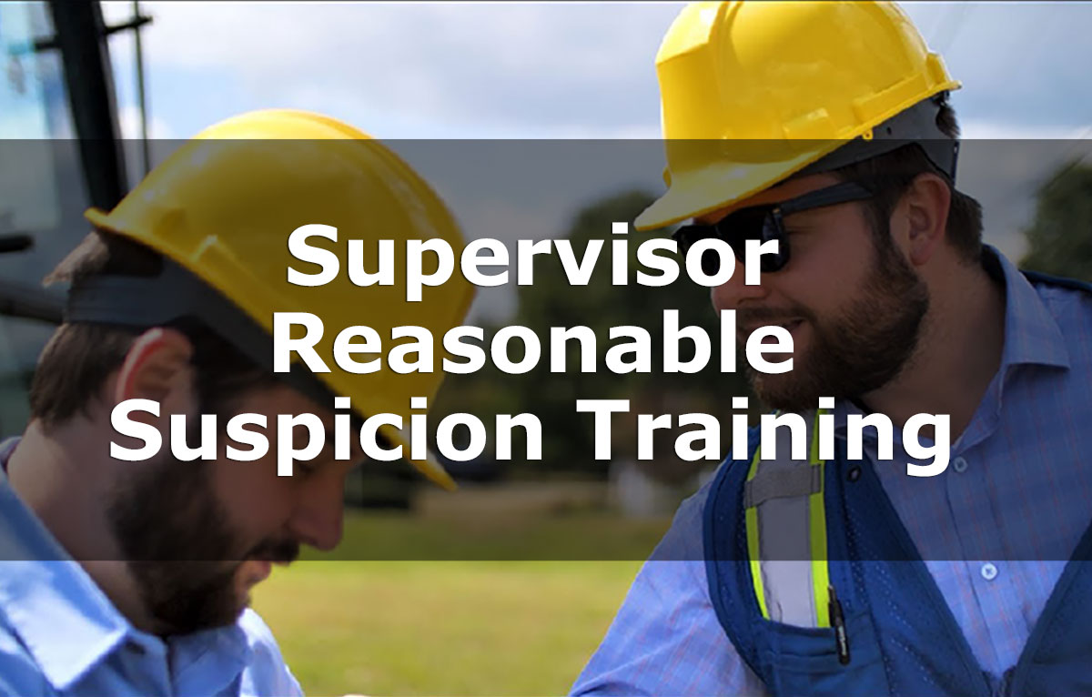 Supervisor Reasonable Suspicion Training