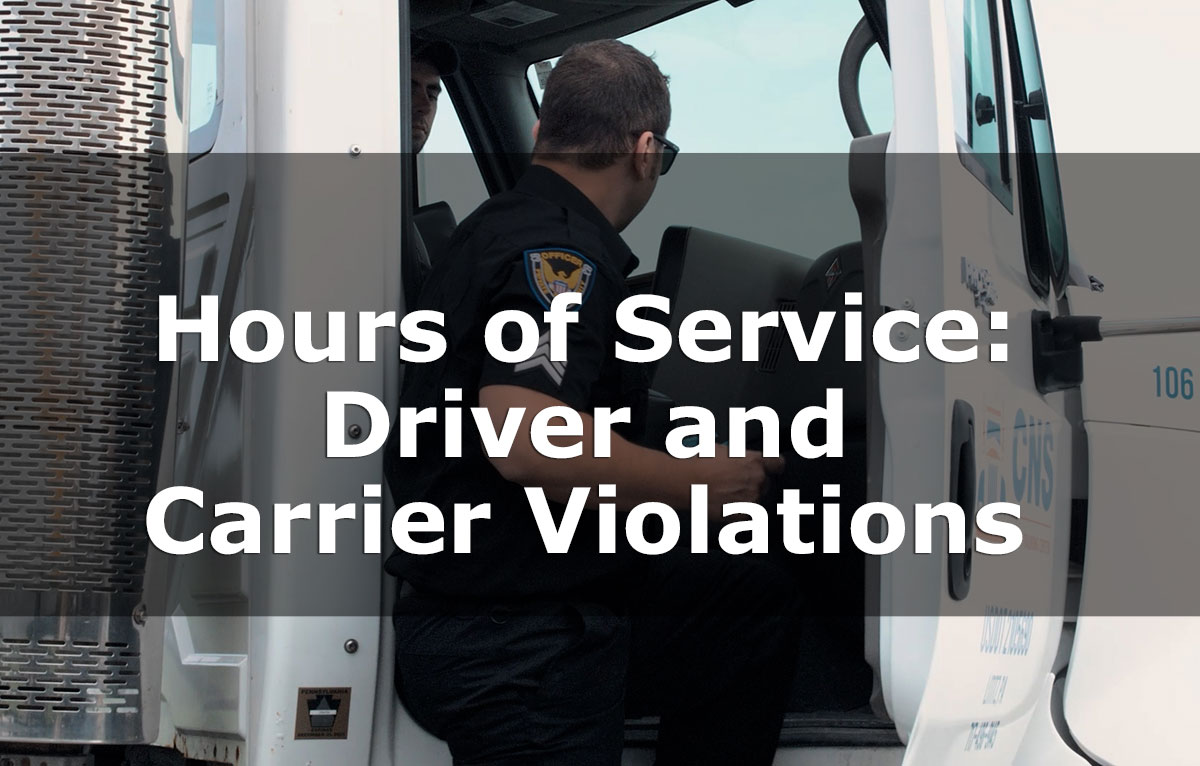 Hours of Service: Driver and Carrier Violations