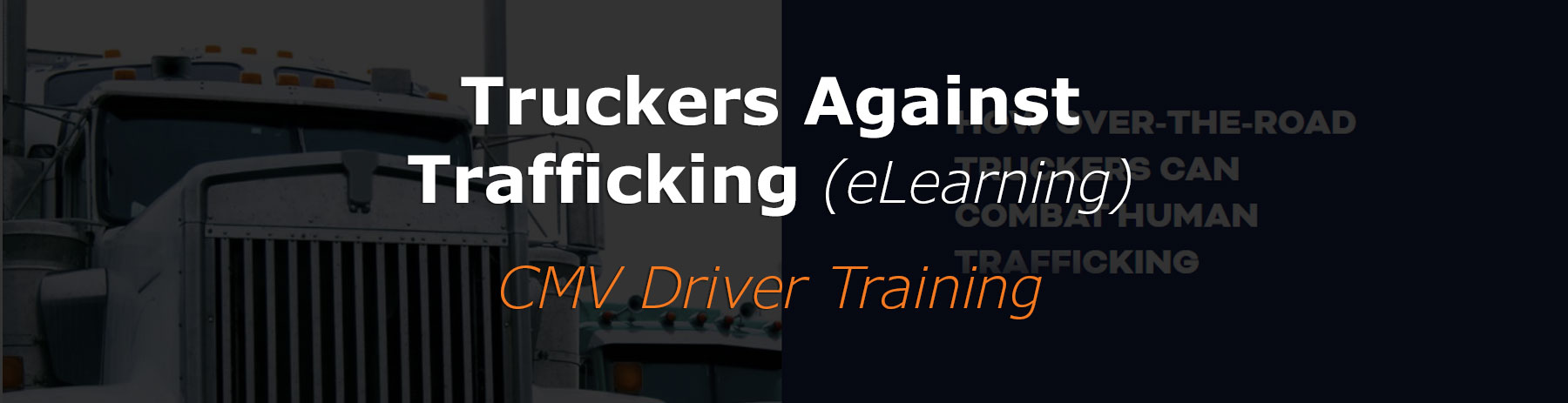 Truckers Against Trafficking Course | CMV Driver Training